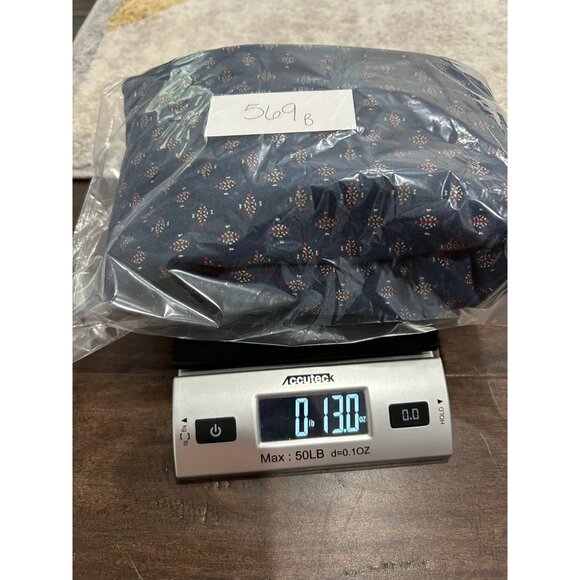 Alexander Martin Button-Up Shirt Navy Blue Floral Print Cotton Long Sleeve Sz XL - Picture 8 of 8